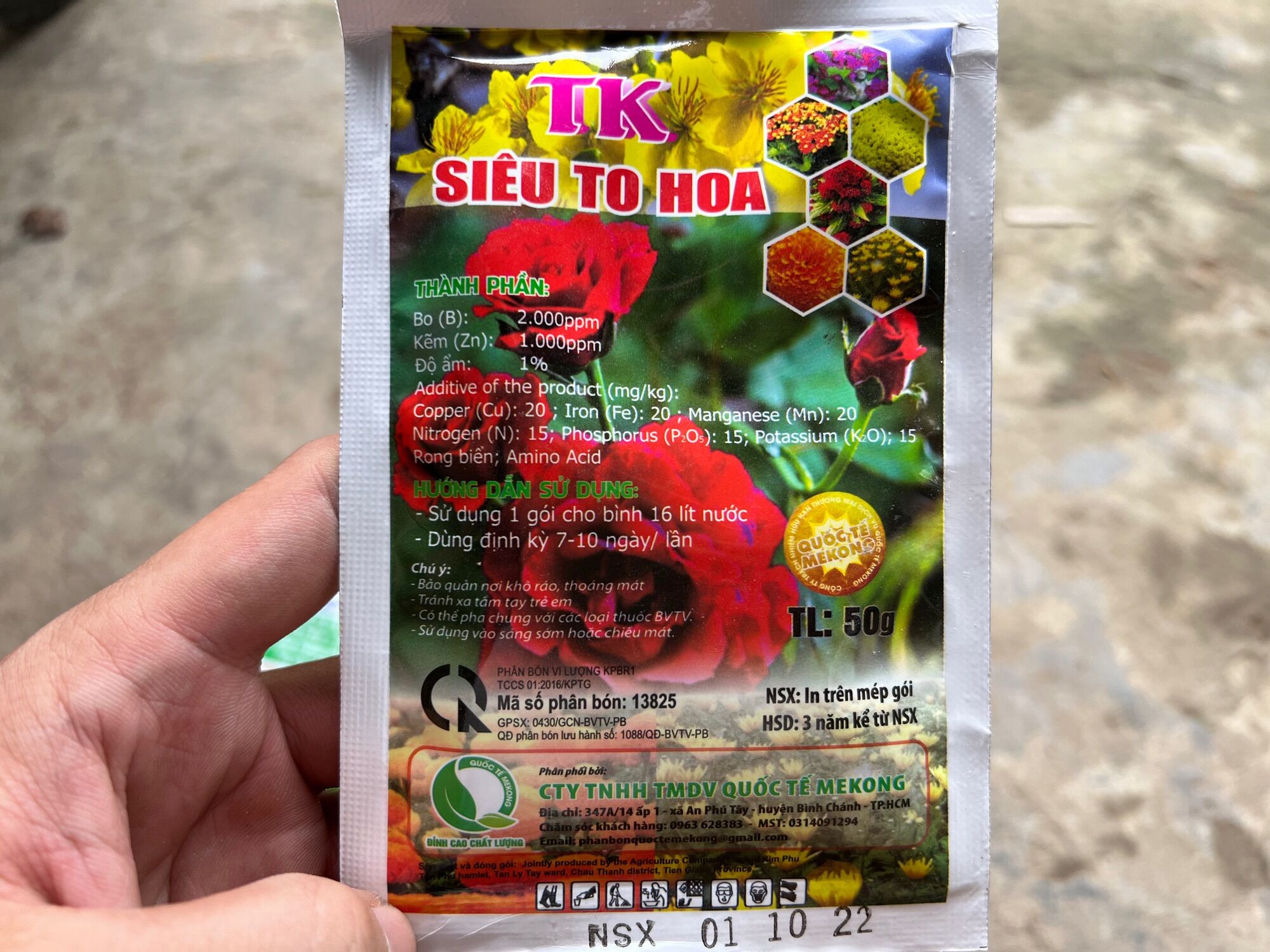 [Phân bón siêu to hoa] dưỡng hoa mập nụ bông to lâu tàn
