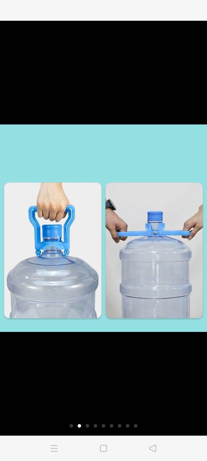 1 tay xác  bình nước 5galon