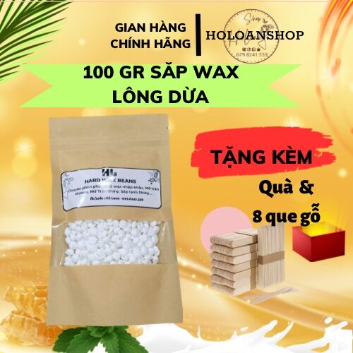 Sáp cao cấp Coconut & trong suốt,Sáp wax lông nóng dạng hạt đậu Hard Wax Beans
