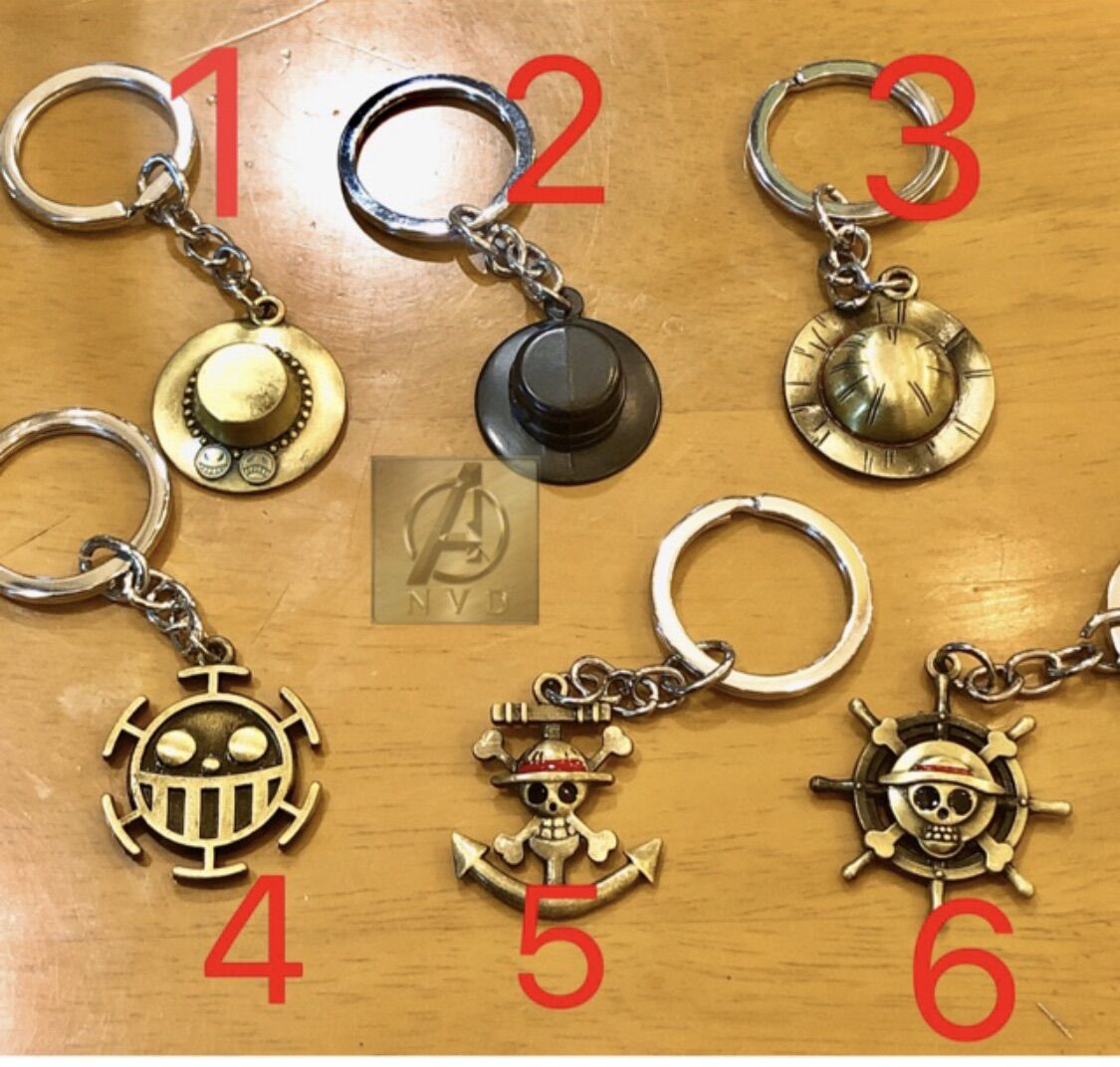 Móc khoá One piece Luffy nhiều mẫu