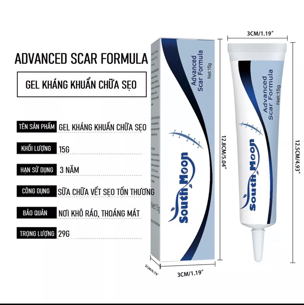 Kem Giảm Sẹo 15g South Moon Giúp Chăm Sóc Da Hiệu Quả