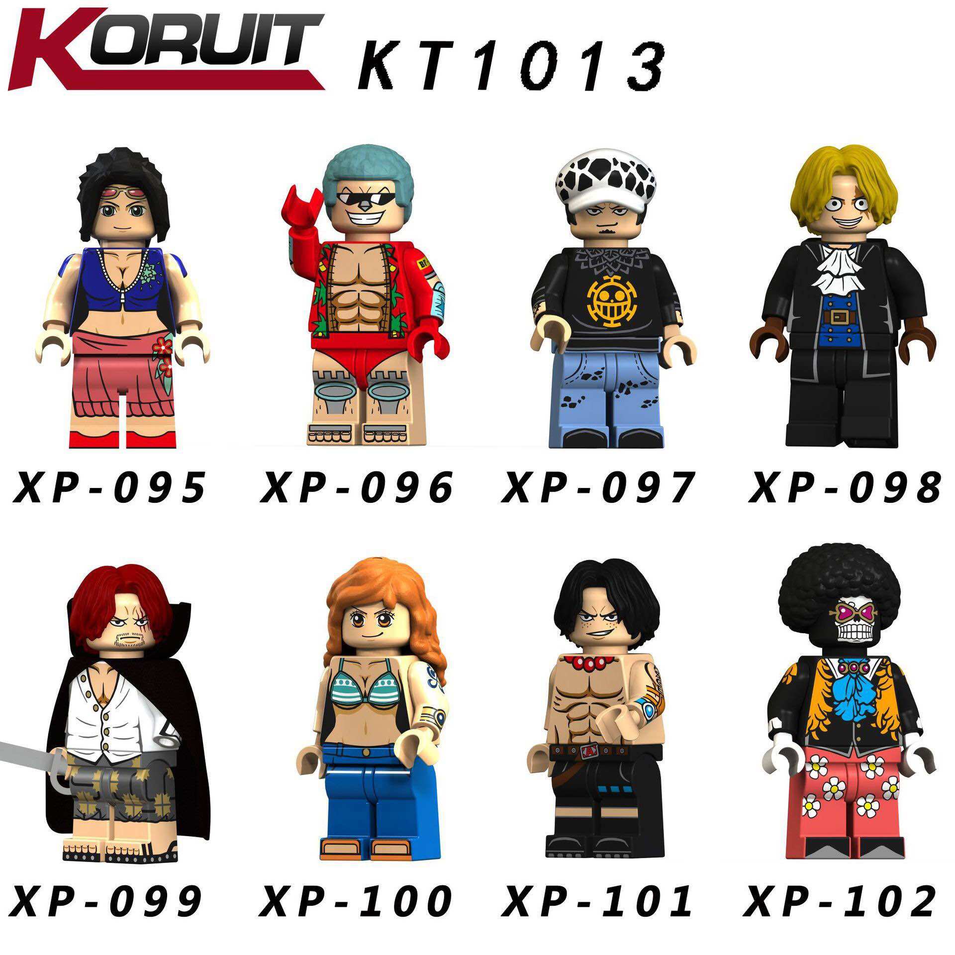 Chơi Lắp Ráp Mô hình Minifigures Các Nhân Vật Truyện Tranh One Piece, Minifigure One Piece