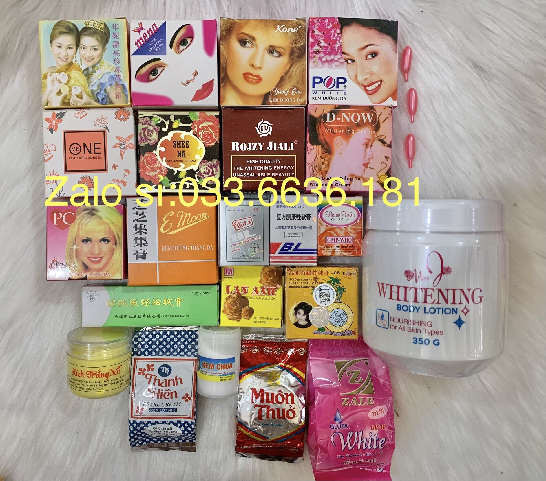 Kem trắng da trộn body toàn thân trắng nhanh 1