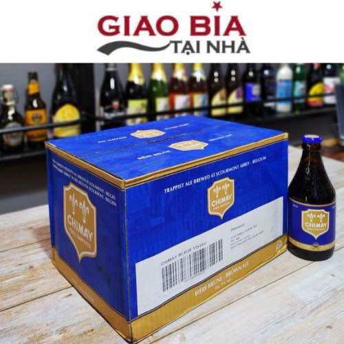Bia CHIMAY xanh - nhập khẩu Bỉ - 1 thùng 12 chai 330ml Ship Hoả Tốc