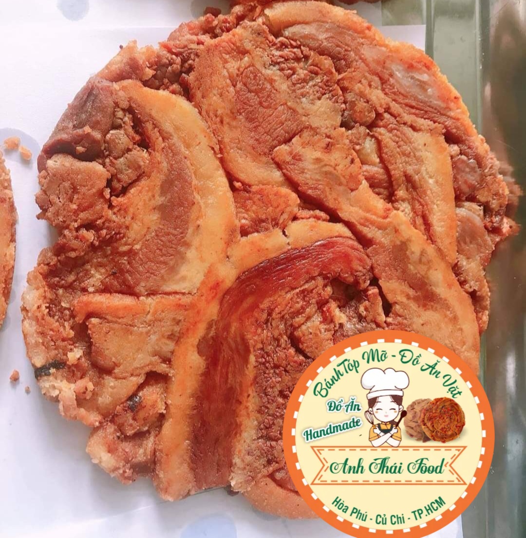 Tốp mỡ giòn nguyên bánh 400gram