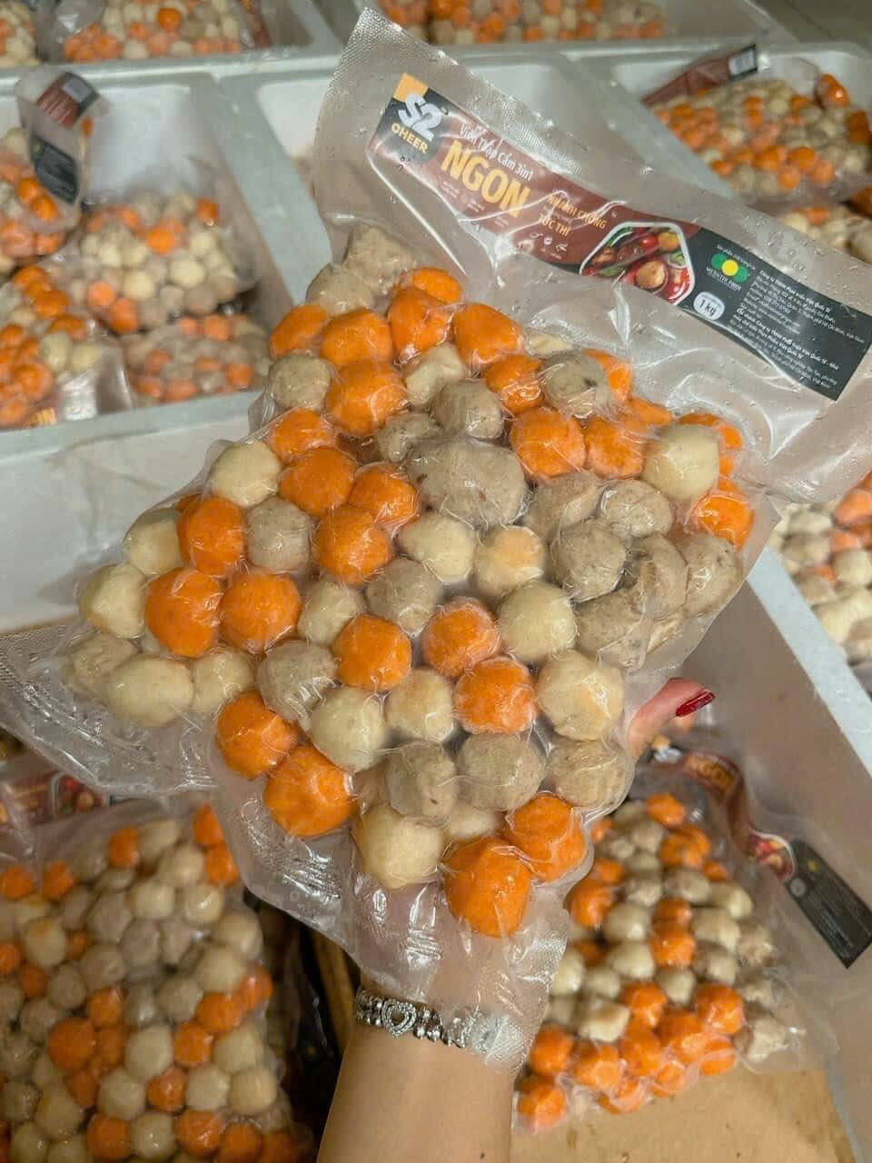 (HCM)Cá tôm bò viên mix 3in1