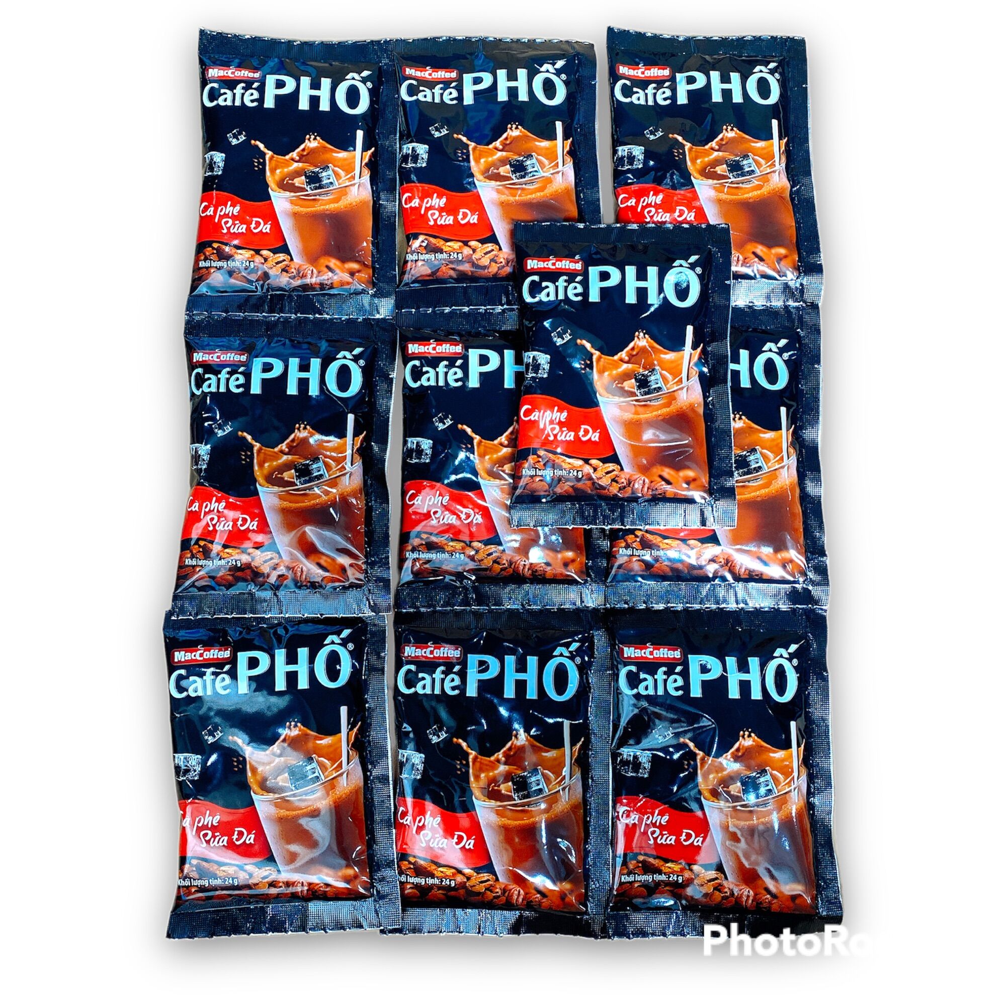 Bịch 30 gói ( mỗi gói 24gram) cà phê sữa đá cafe Phố Maccoffee (Date mới 12 tháng)