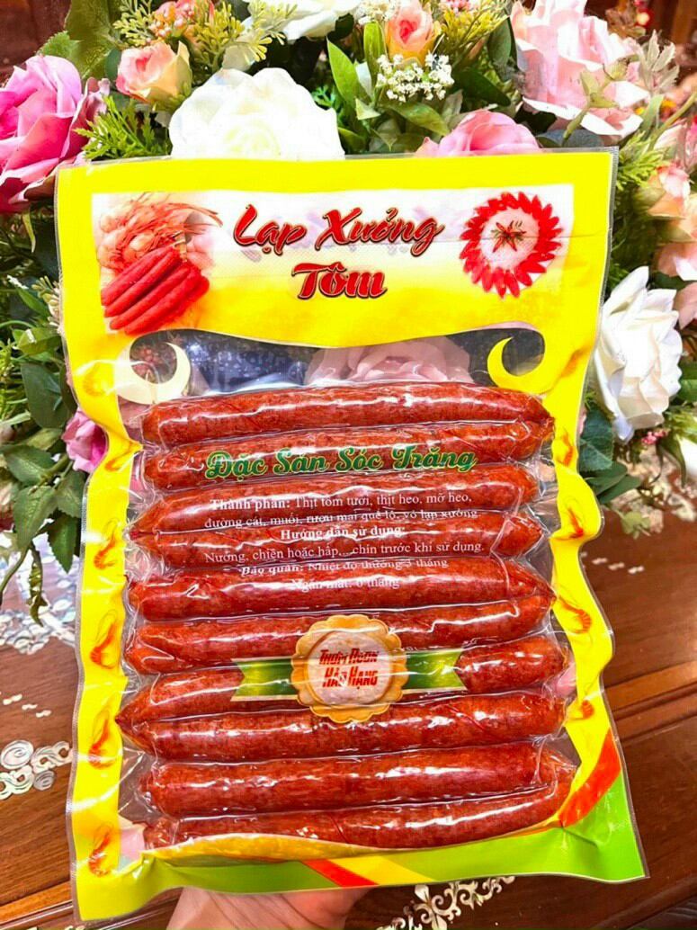 1kg lạp xưởng tôm đặc biệt sóc trăng