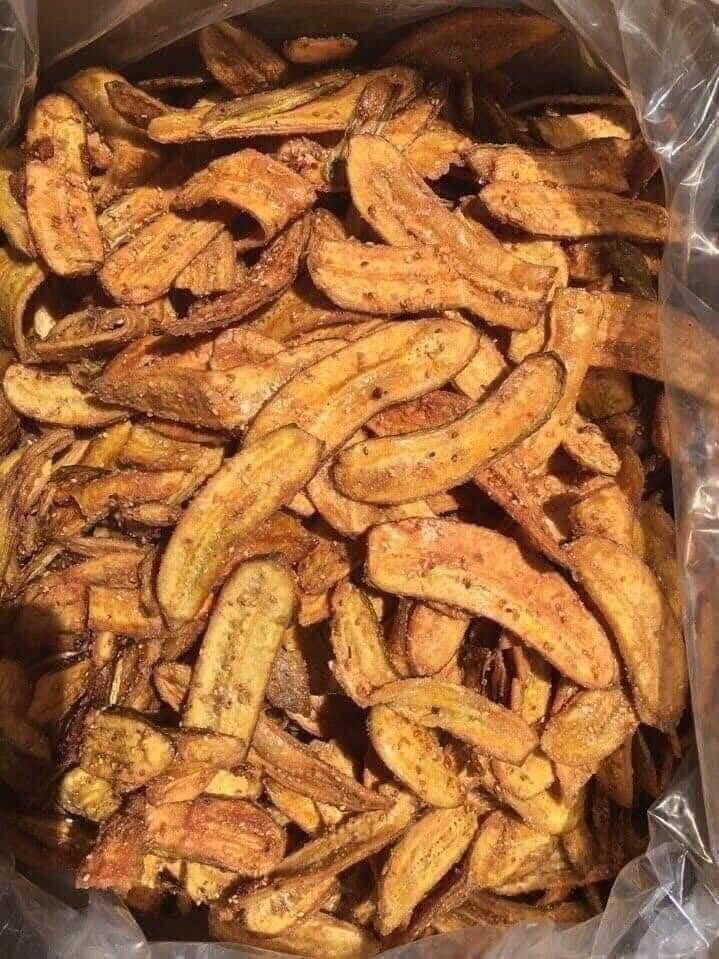 1kg CHUỐI SẤY MÈ GỪNG GIÒN