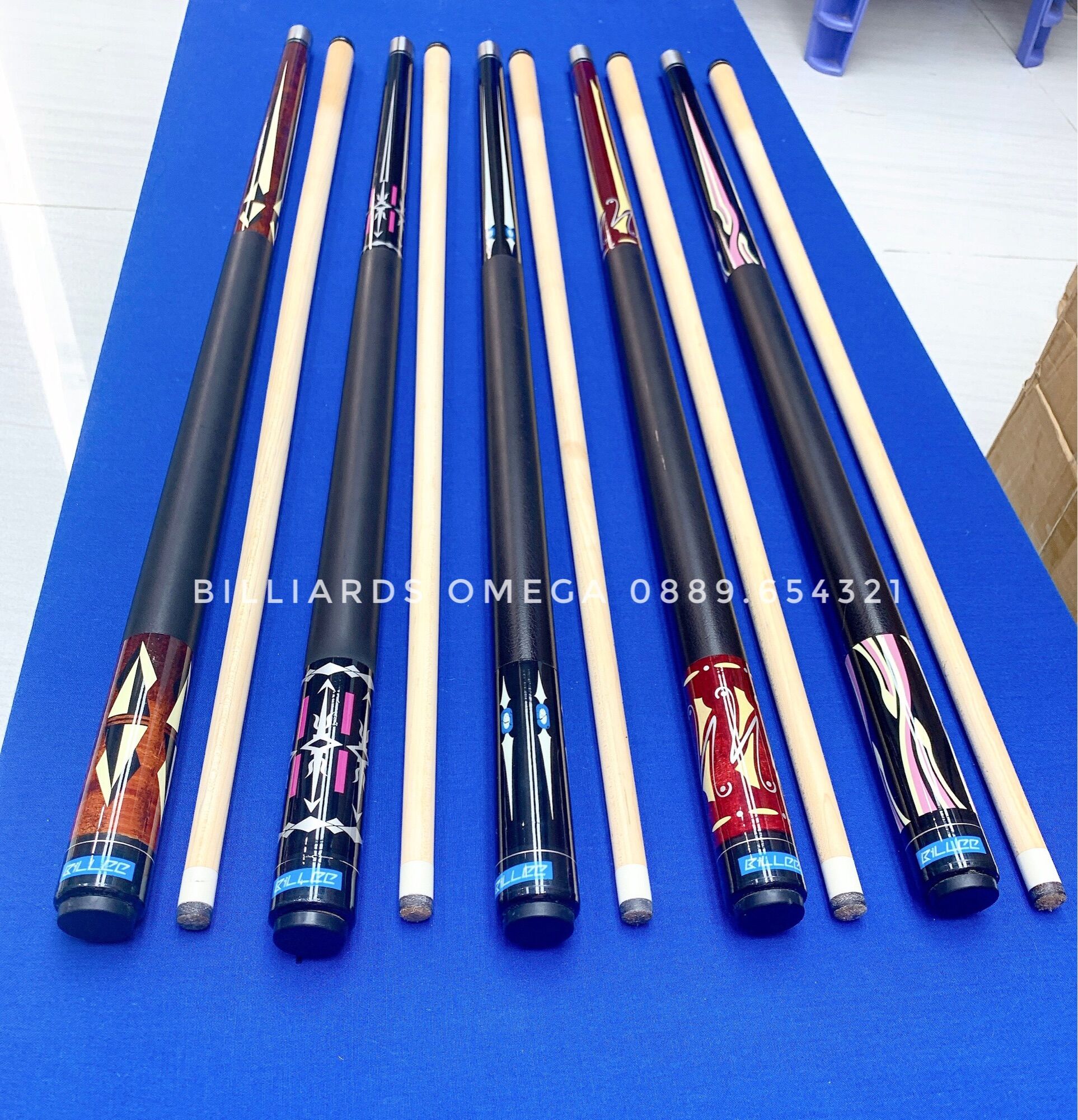Combo Cơ/Gậy Bida Lỗ Billee (Tặng Kèm Bao Cơ, Găng Tay Và Lơ)