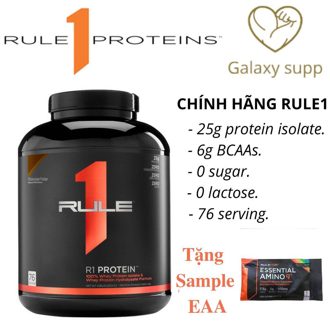 R1 Whey Protein Rule 1 Tăng Cơ 100% Isolate 76 Lần Dùng