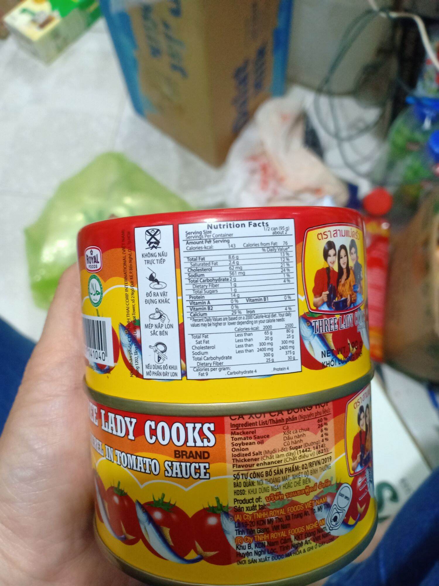 [HCM]cá hộp ba cô gái combo 4 hộp