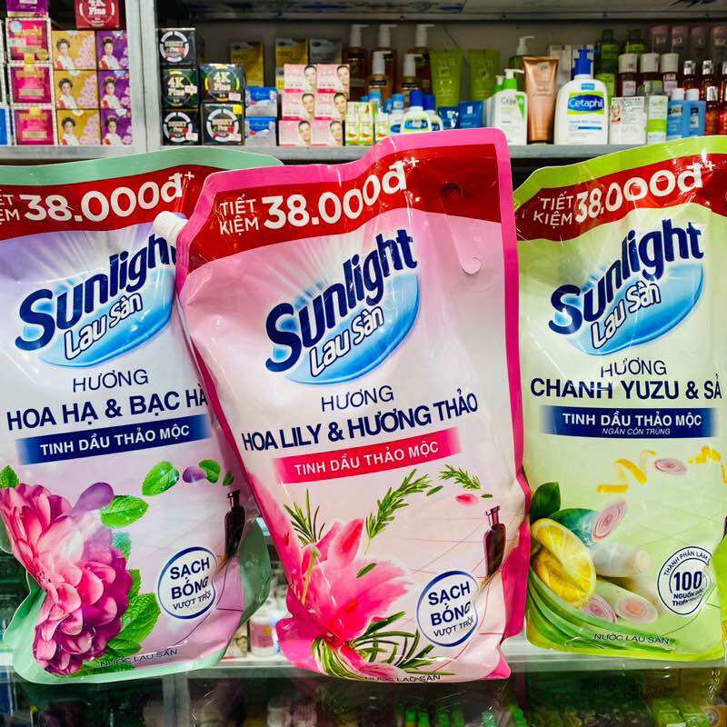 Nước lau sàn sunlight tinh dầu thảo mộc túi 3.6 kg