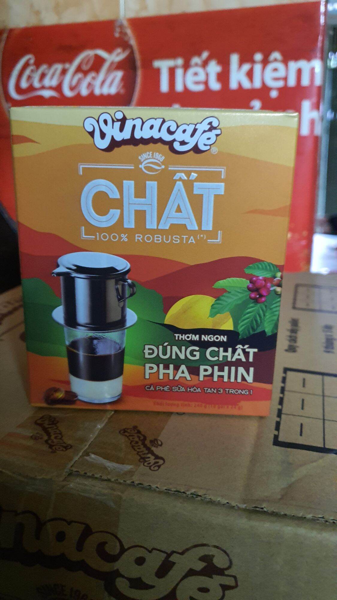 Cà phê CHẤT Vinacafe hộp 10 gói x 29g