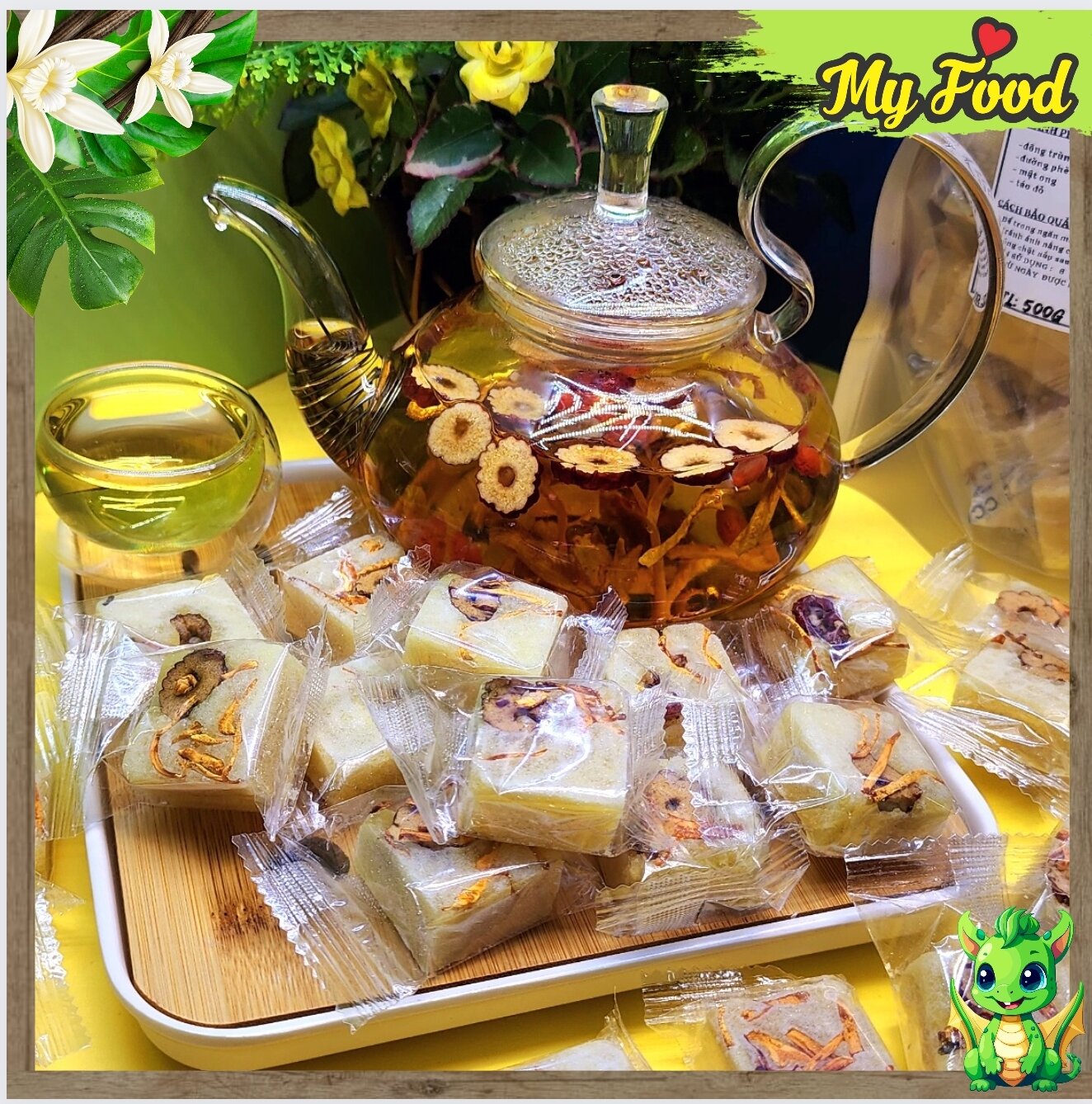 500G TRÀ ĐÔNG TRÙNG TÁO ĐỎ (TẶNG KÈM KỸ TỬ)