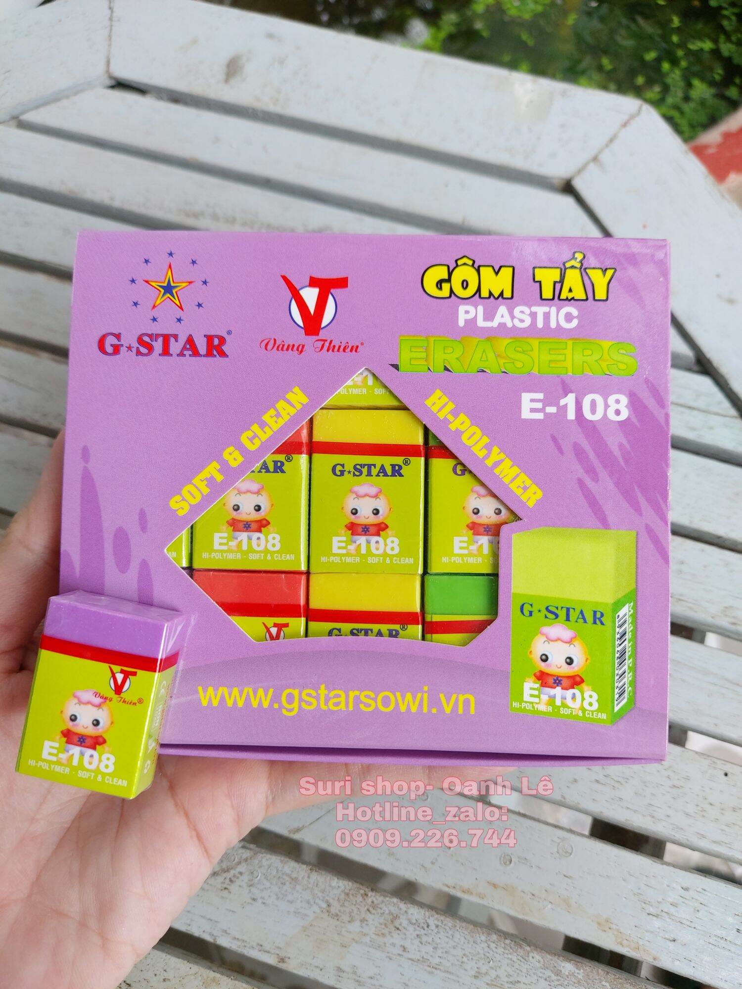 Combo 10 cục gôm tẩy Gstar