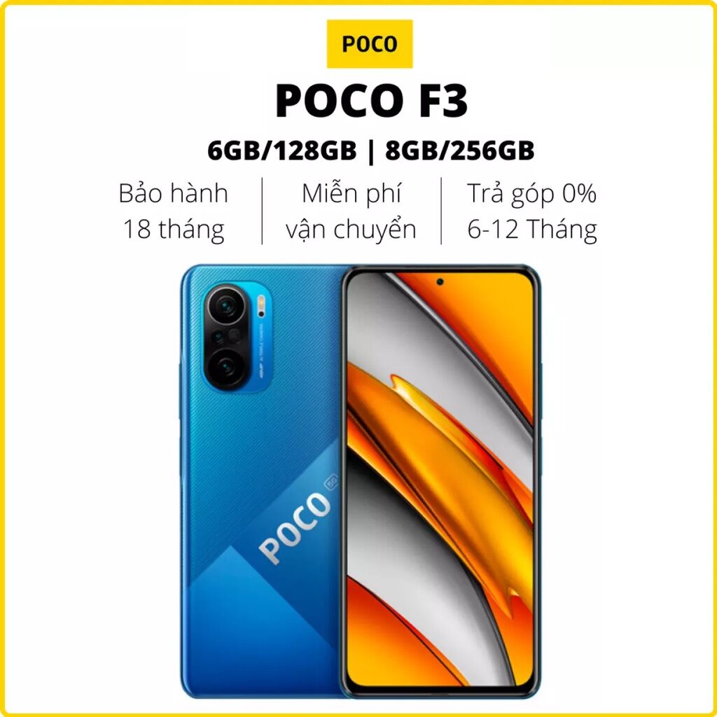 Điện thoại poco f3 6/128gb chính hãng.
