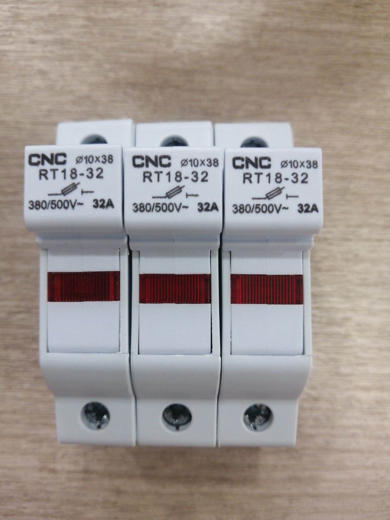 Compo 03 bộ: Vỏ chì có đèn báo + ruột chì sứ 5A
