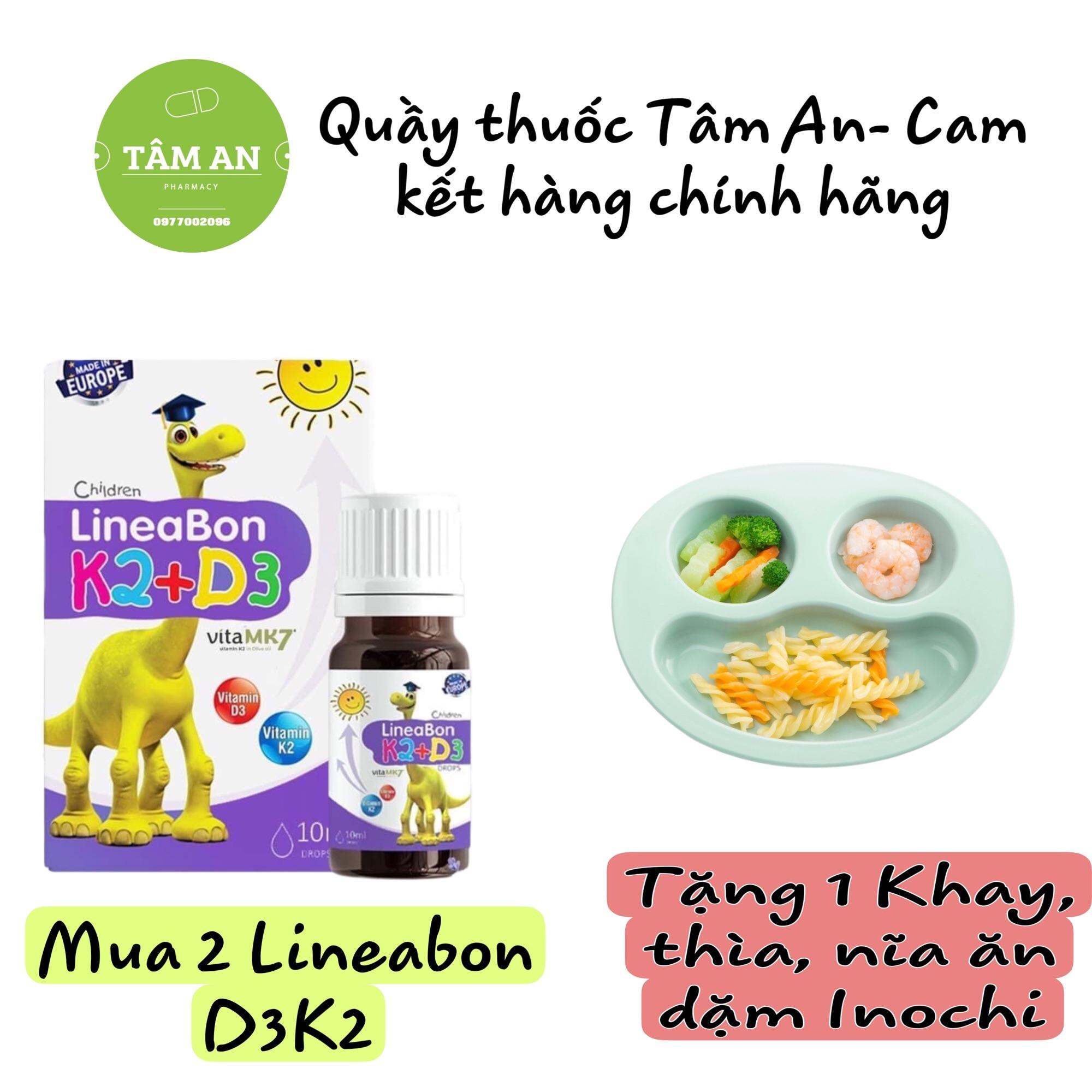 Lineabon D3-K2 Vita MK7- Bổ sung vitamin D3, K2-Mk7  cho trẻ sơ sinh Lọ 10ml