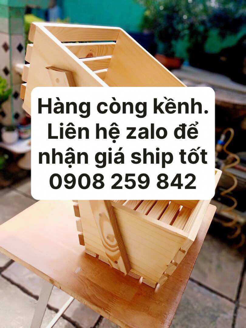 Giường palet gỗ thông Mỹ (làm từ ván mới nhập khẩu)
