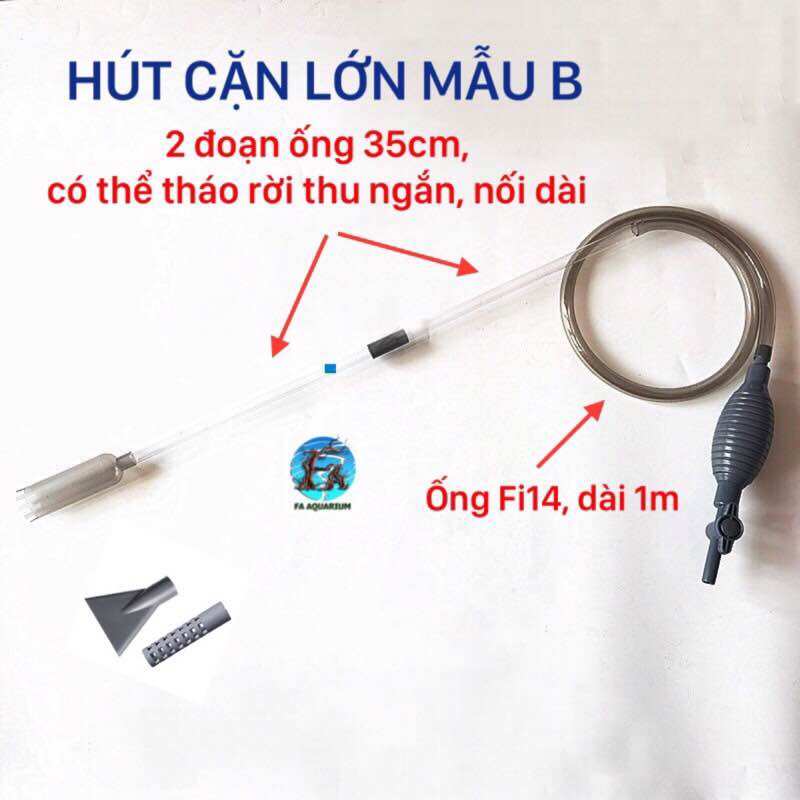 Dụng cụ hút cặn thay nước hồ cá, hồ thuỷ sinh