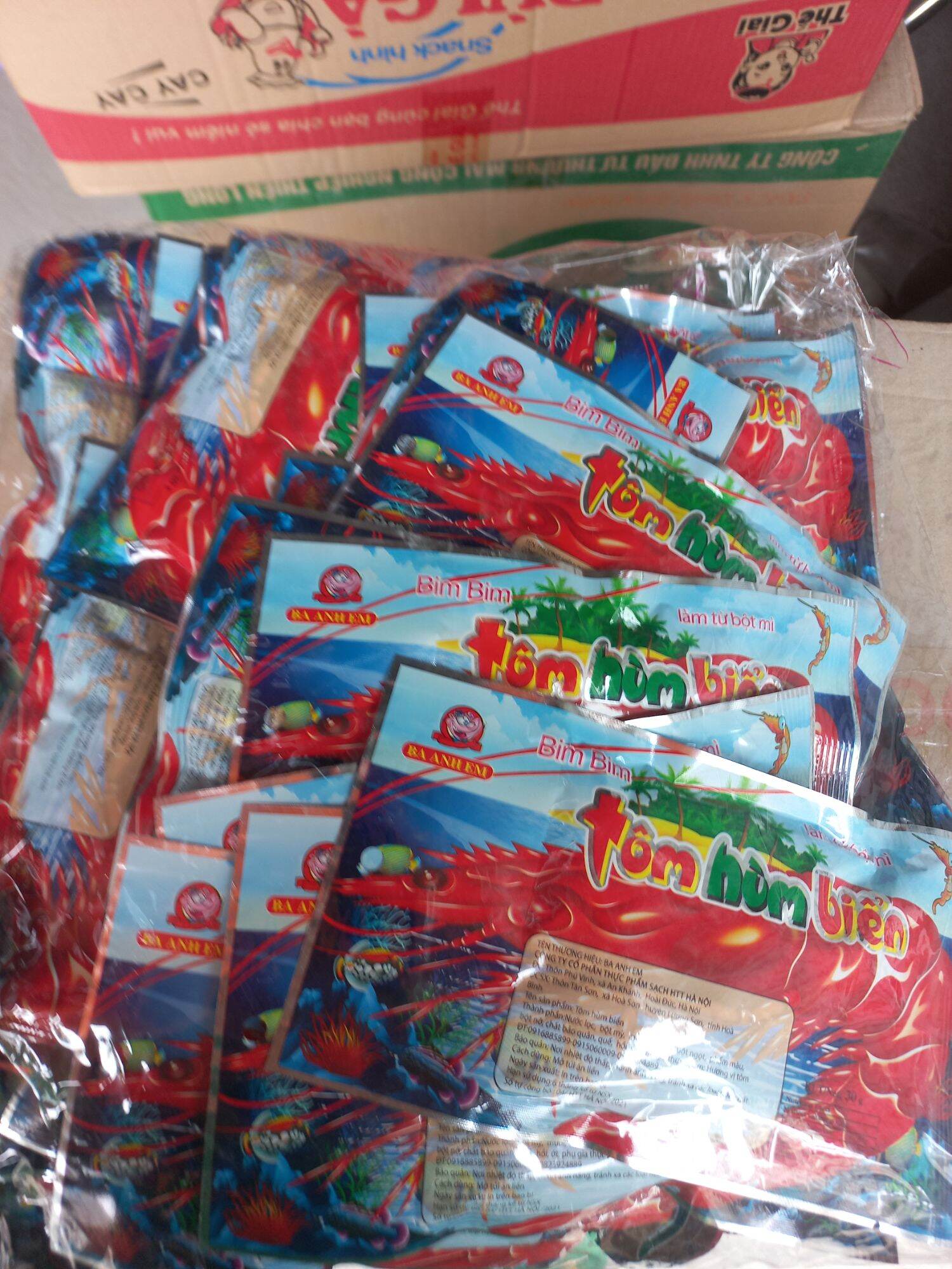 tôm hùm  biển bich 25 gói