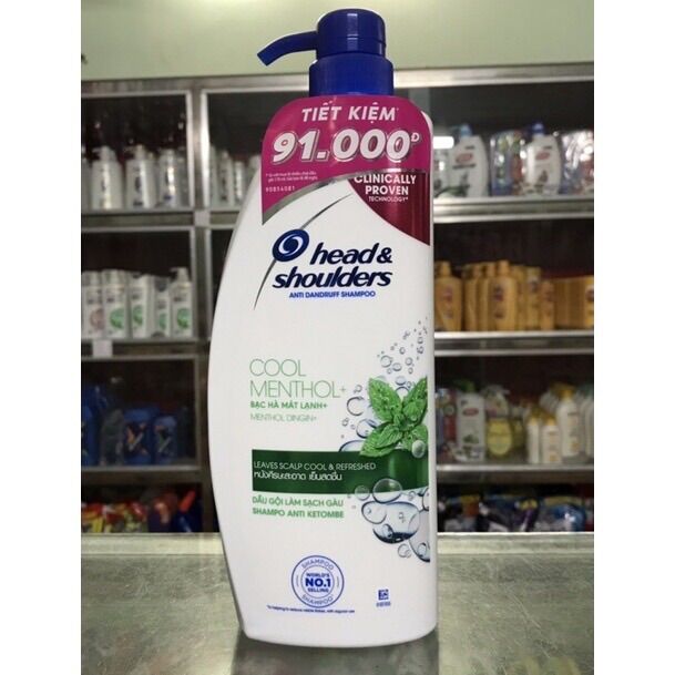 Dầu gội head & shoulders bạc hà 850ml
