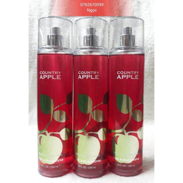 [ Date 2025 ] Xịt toàn thân COUNTRY APPLE ( 236ml ) - Bath & Body Works ( USA )