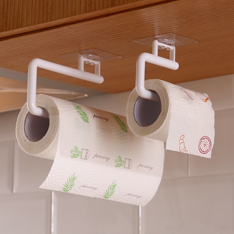 Móc treo đồ -Giá treo cuộn khăn giấy tiện lợi nhà bếp Giá treo khăn nhà tắm đa năng tiện lợi