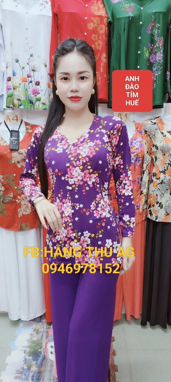 BỘ BÀ BA BÔNG ANH ĐÀO ỐNG RỘNG (BÁN CẢ BỘ CÙNG MÀU)