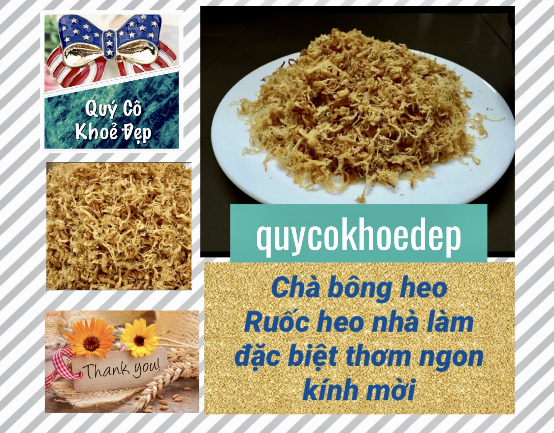 100g Chà Bông Heo, Ruốc Thịt Heo nhà làm, chà bông thịt heo , ruốc heo ngon đặc biệt , loại 1 , loại chất lượng , quycokhoedep iph,