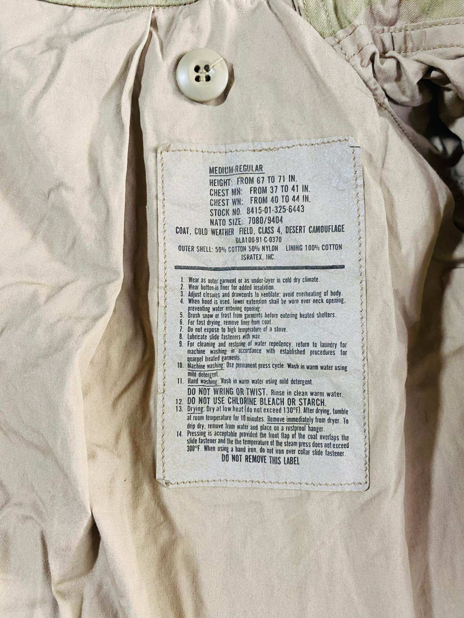 ÁO KHOÁC LẠNH MỸ - M65 JACKET USA SIZE