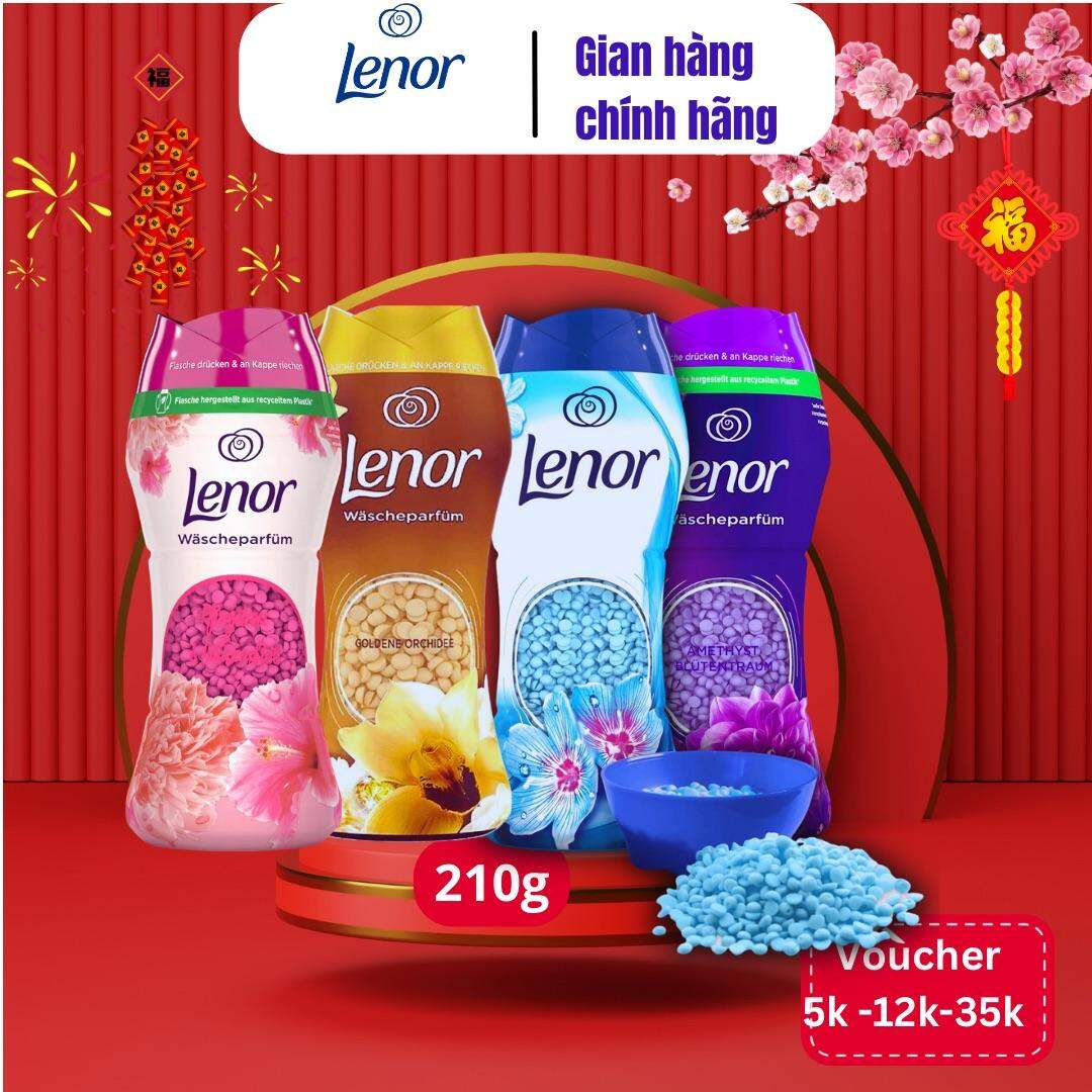 Viên giặt xả quần áo Hương nước Hoa Lenor 210Gr nhập khẩu Đức