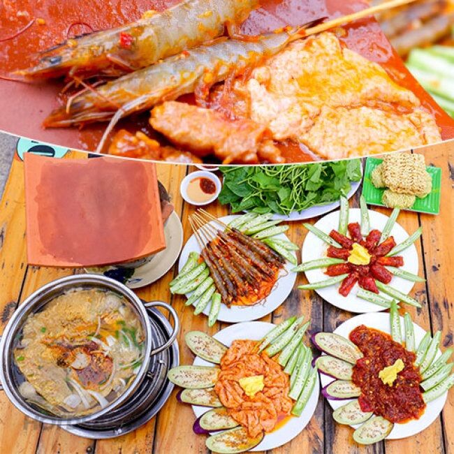 Ngói nướng thịt
