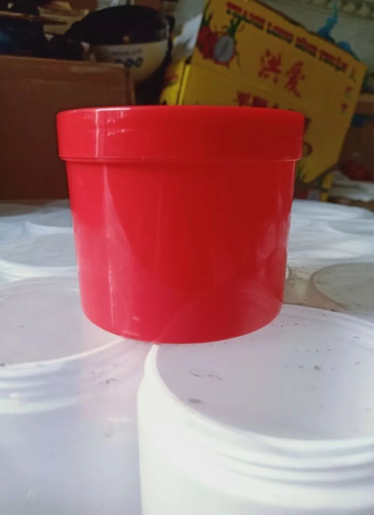 Hủ đựng kem 500g màu đỏ