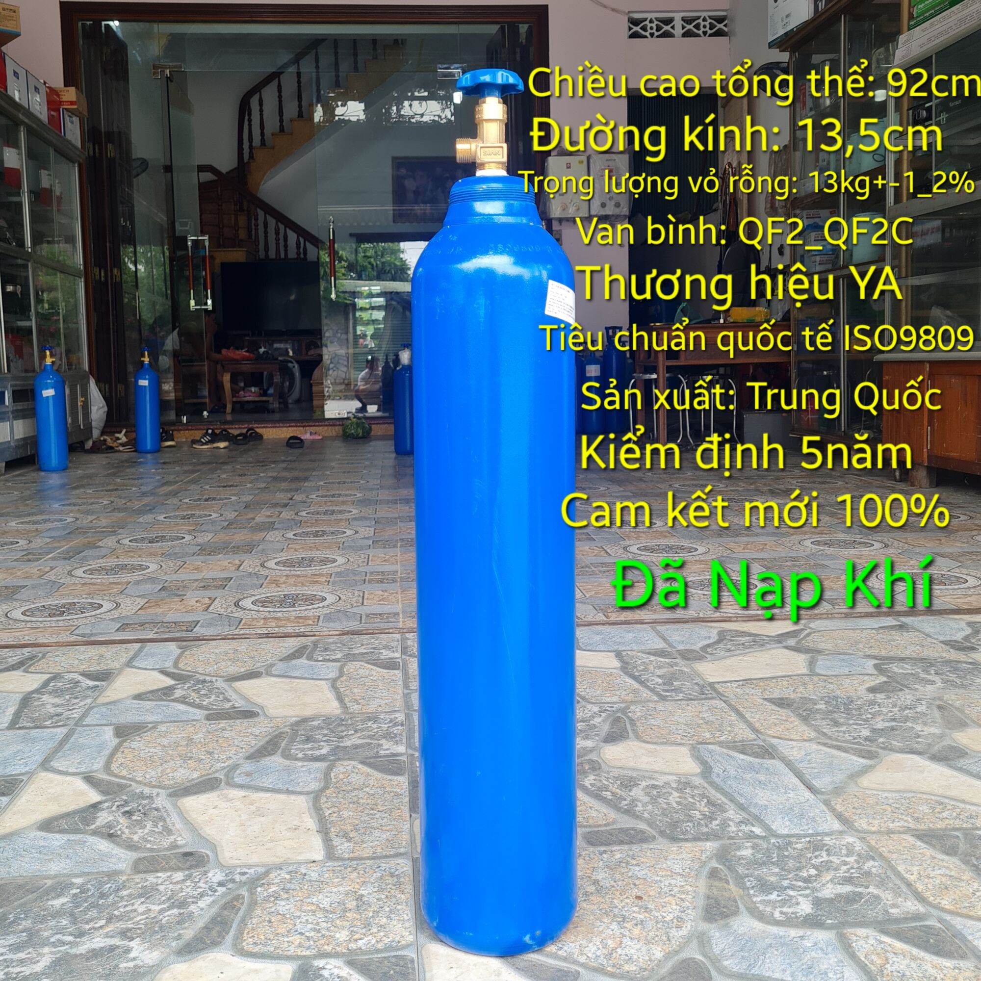 Bình khí Argon hàn Tig 10Lít