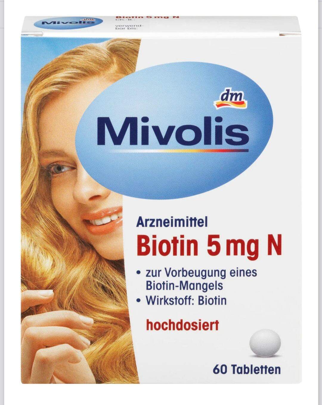 Viên uống bổ sung Biotin, dưỡng mọc tóc hộp 60 viên