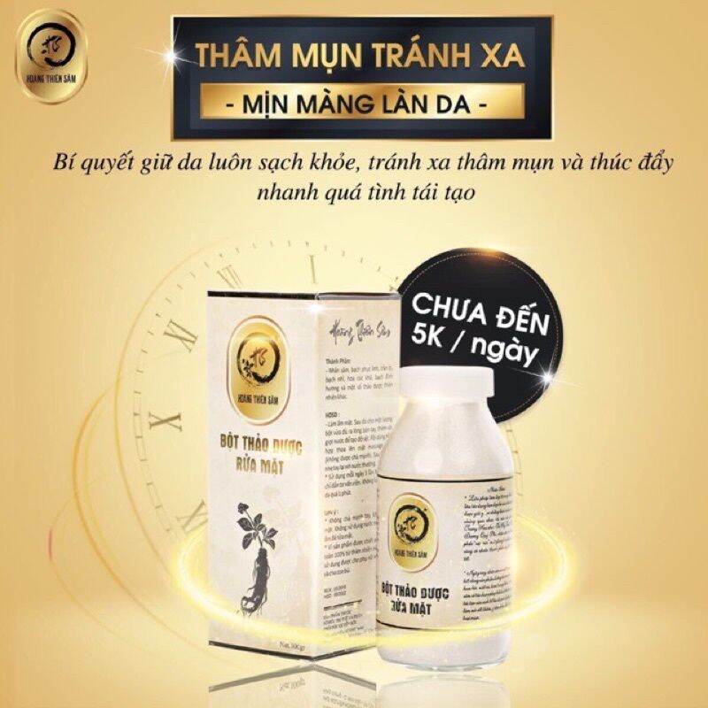 Bột thảo dược rửa mặt hoàng thiên sâm