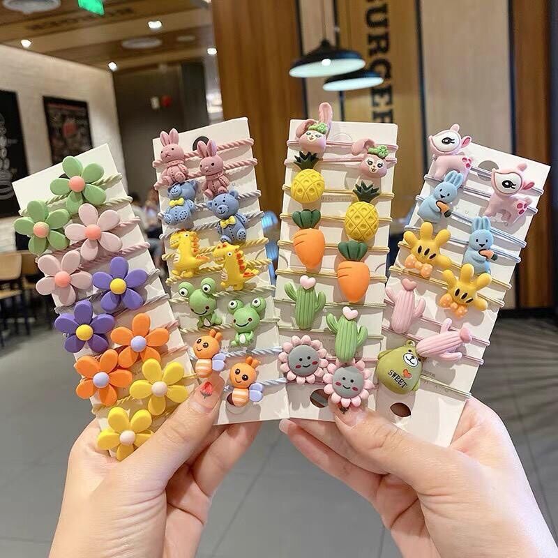 Set 10 Dây Buộc Tóc Cho Bé