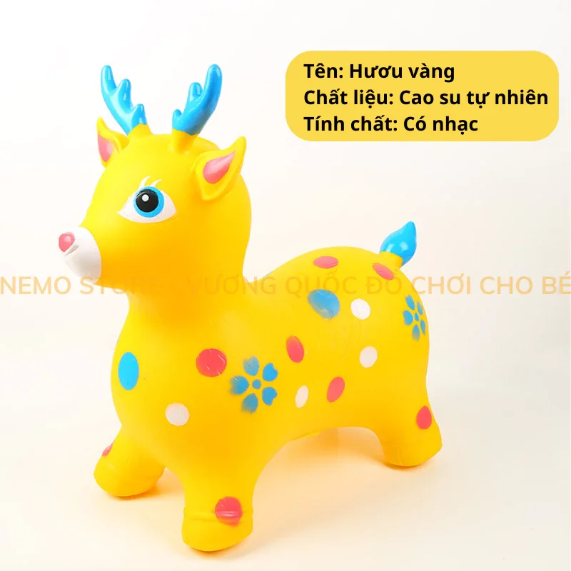 Thú nhún nai có nhạc cho bé