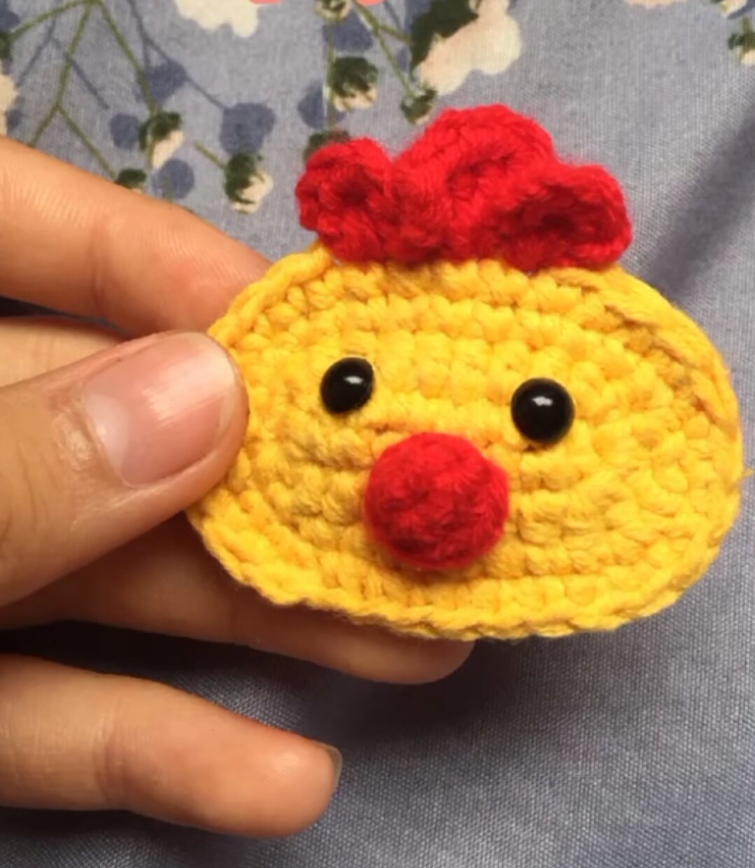 Kẹp, bím tóc gà con dễ thương bằng len handmade