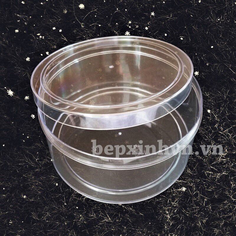 Combo 10 Hộp nhựa tròn mica (đủ kích thước)