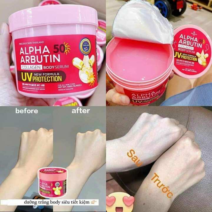 KEM KÍCH TRẮNG BODY ALPHA ARBUTIN 500ML