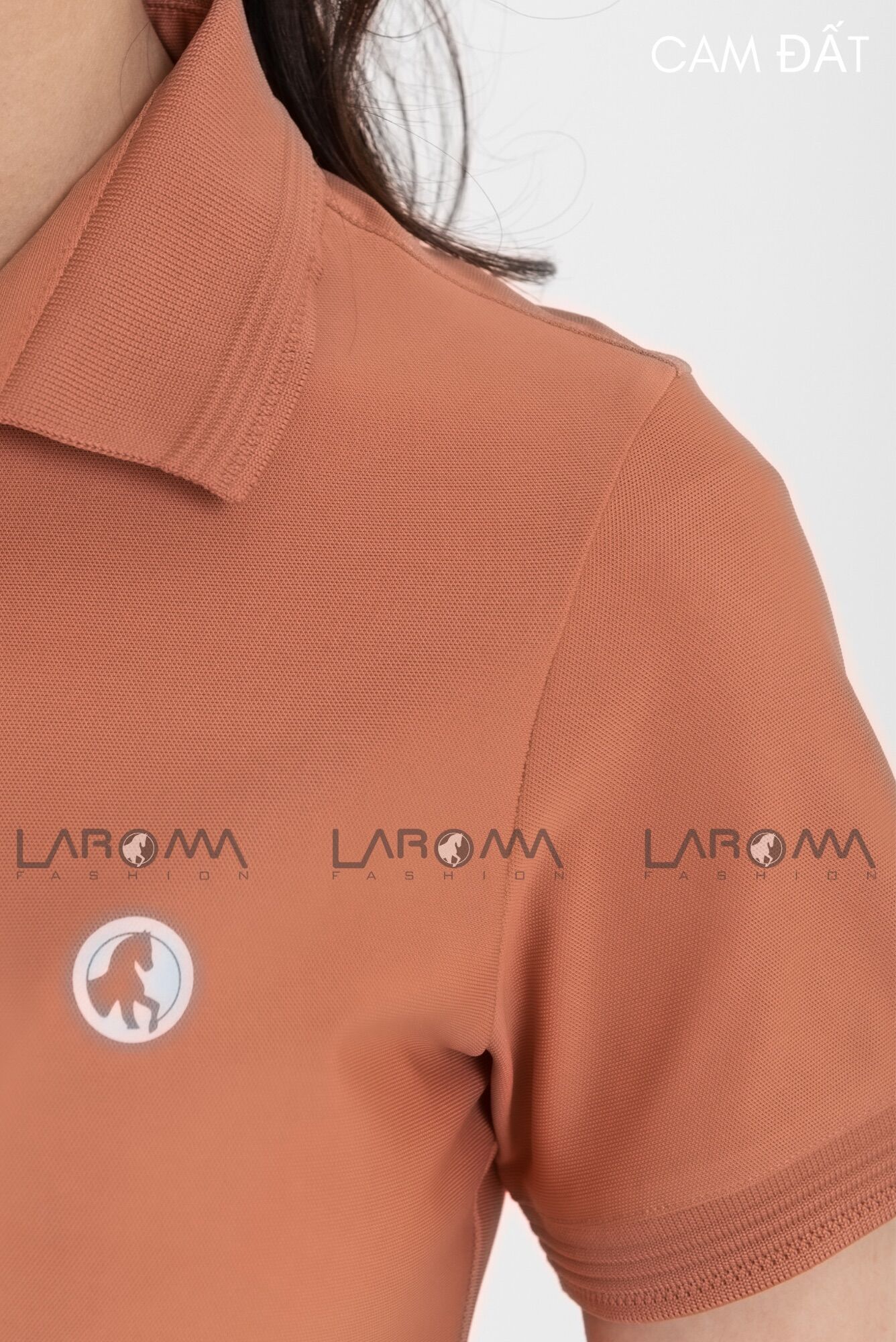 Áo polo phông có cổ Laroma của nữ