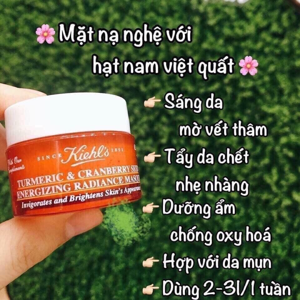 Mặt nạ nghệ Kiehls Cranberry and Turmeric Energizing Masque mini size 14ml