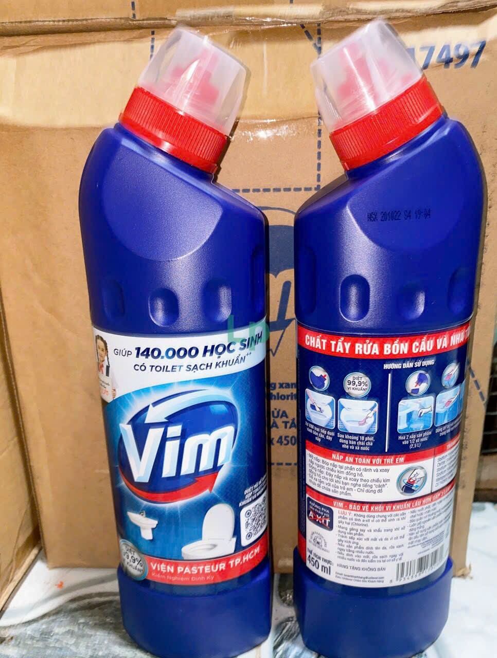 Chai Nước Tẩy bồn cầu Vim 450ml siêu sạch