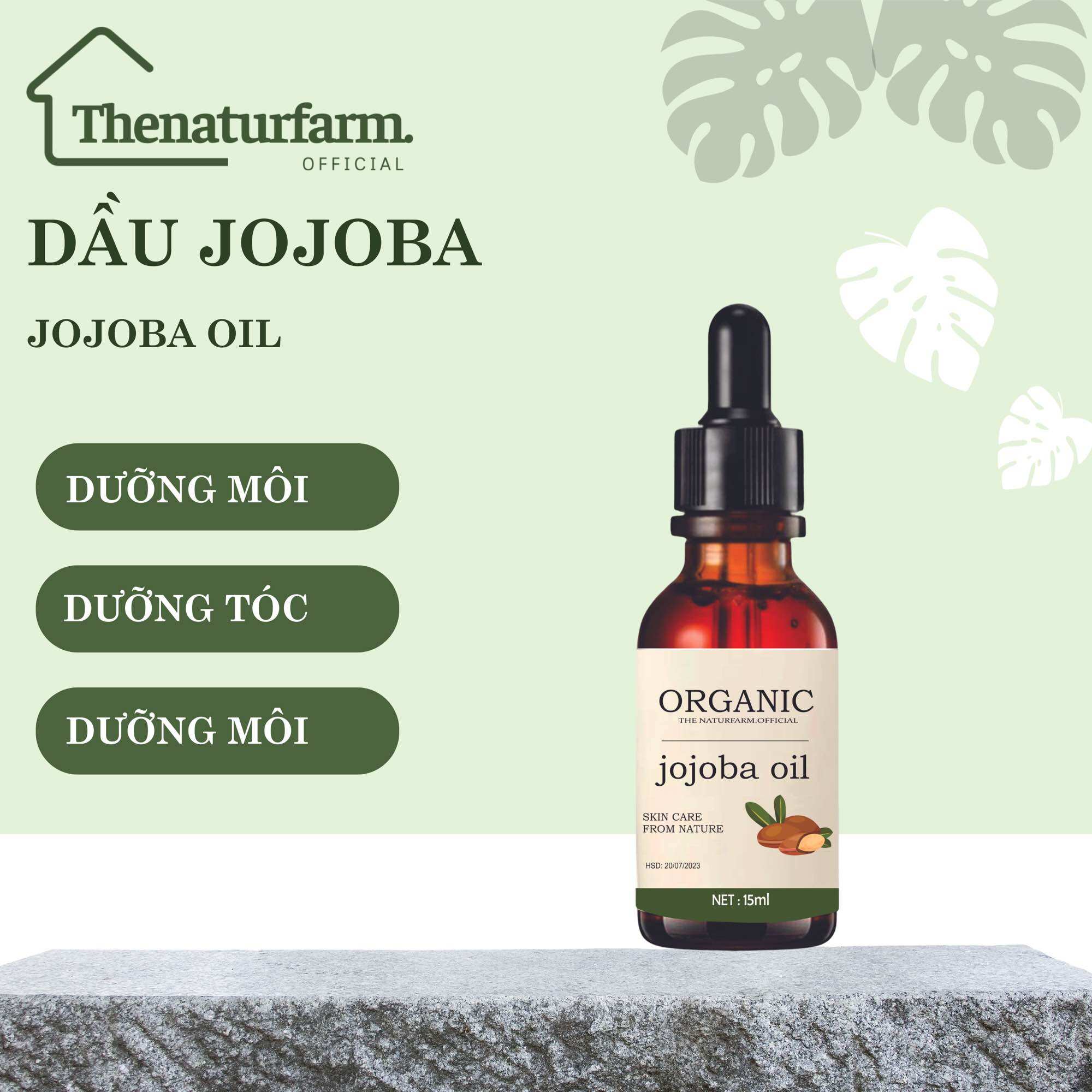 Dầu jojoba nguyên chất hữu cơ 15ML