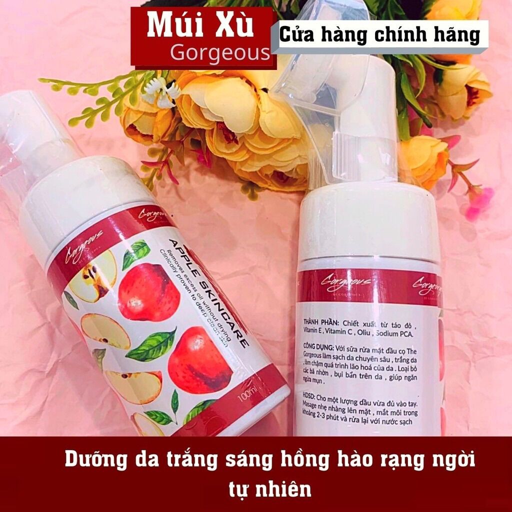 SỮA RỦA MẶT TÁO ĐỎ gorgeous