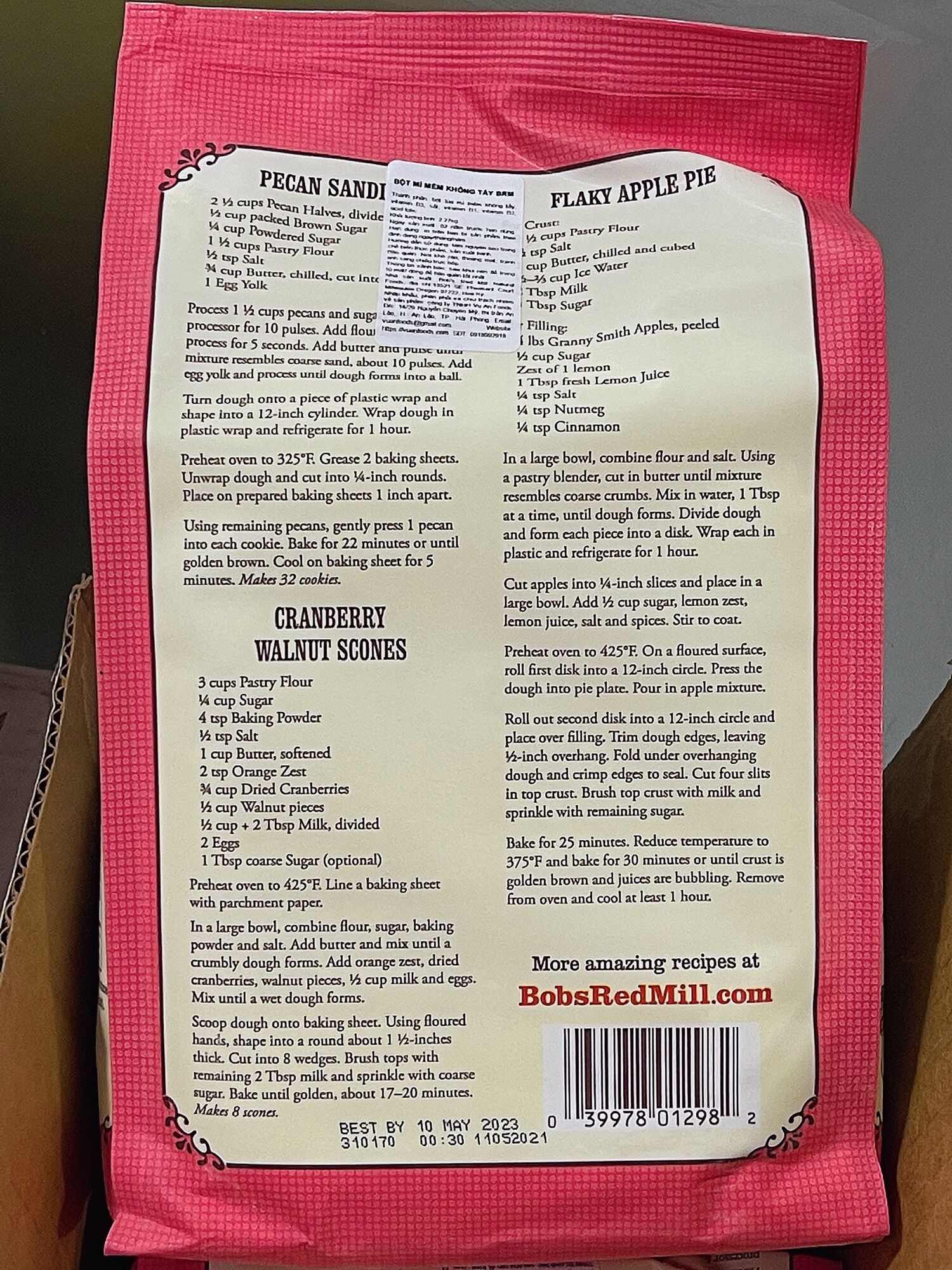 Bột Bánh Mì Mềm Bob’s Red Mill 2,27kg
