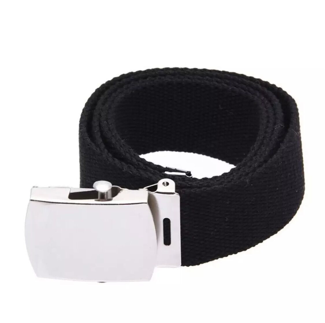 [FREE SHIP MAX] DÂY NỊT DÙ NAM ĐEN MẶT TRẮNG TRƠN